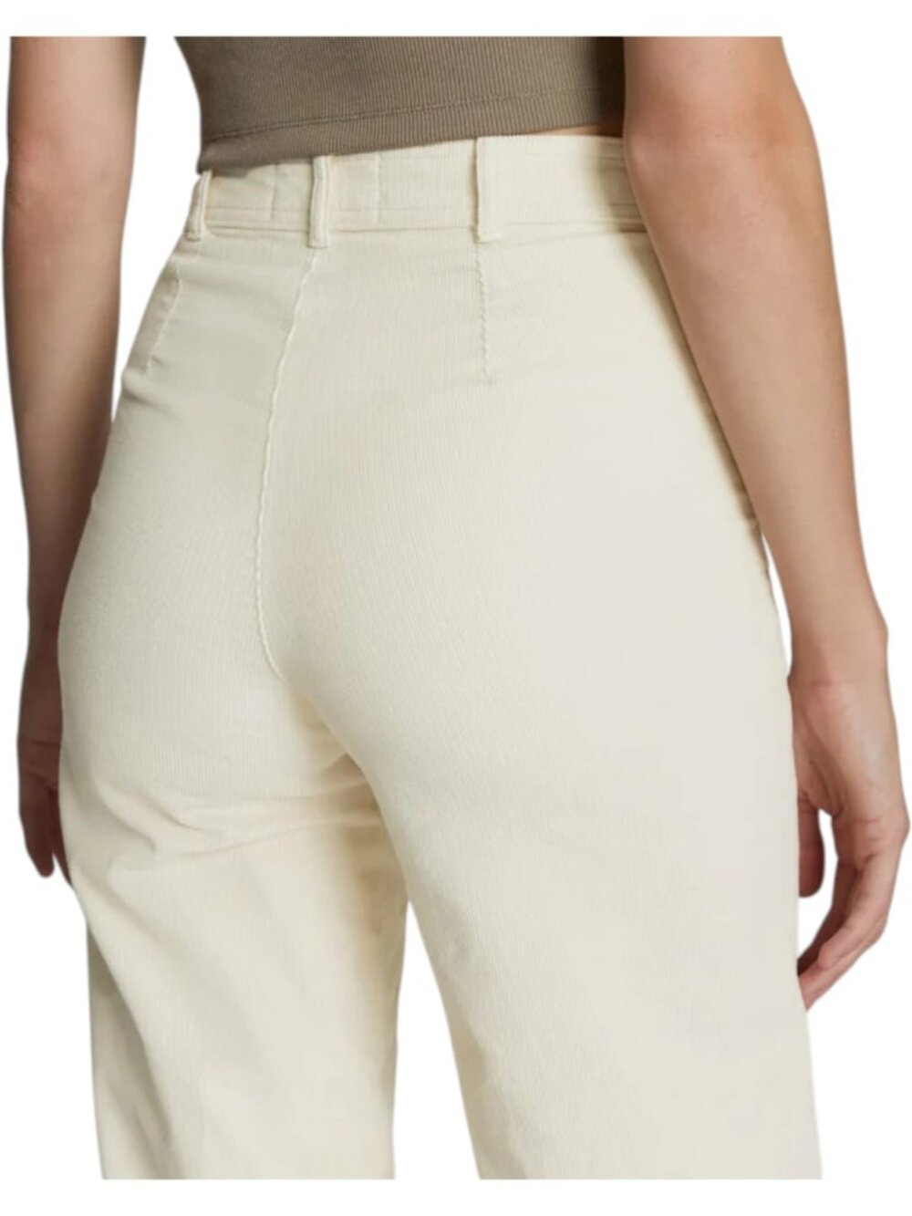 NWT Everlane The Corduroy Wide Leg Pant Size 8 High Rise Cream - Picture 2 of 7